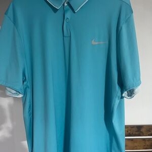 Nike Golf Modern Fit Men's Aqua Polo Shirt XL. NWOT